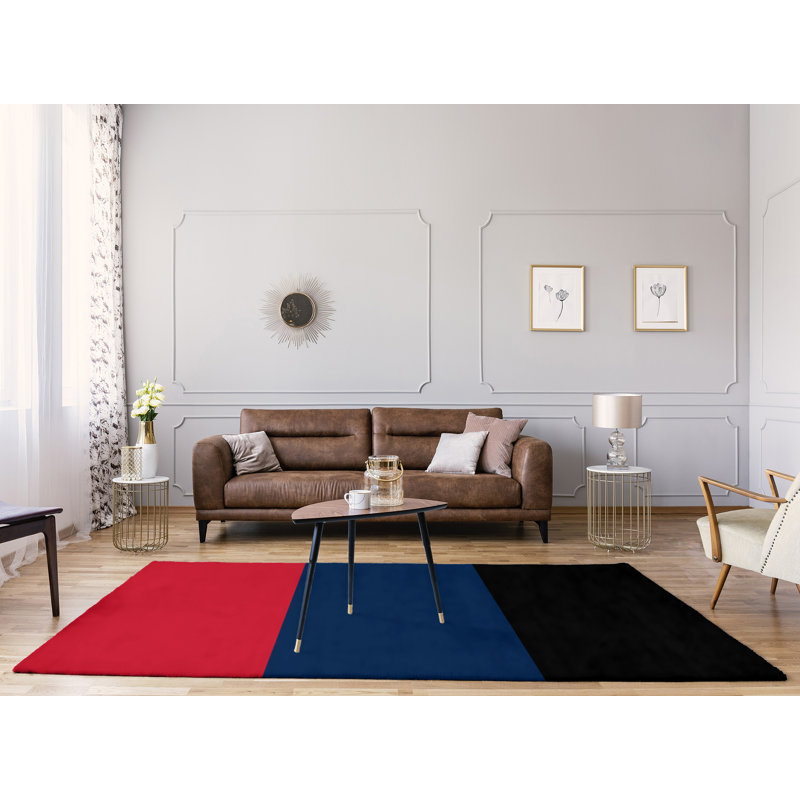 Tapis rouge à rayures de hockey national, Rectangle 8 pi x 10 pi