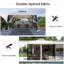 10 pi. L 10 pi. D Pavillon de jardin en métal galvanisé