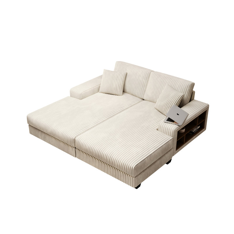 Fauteuil convertible polyvalent avec revêtement moelleux pour la détente