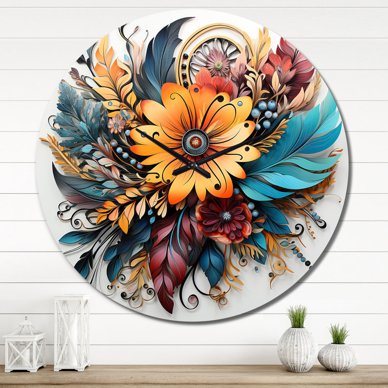 Metal Wall Clock, Extra Large