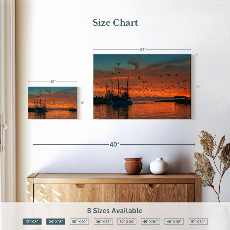 Mehar Shem Creek Ship, 16" H x 24" W