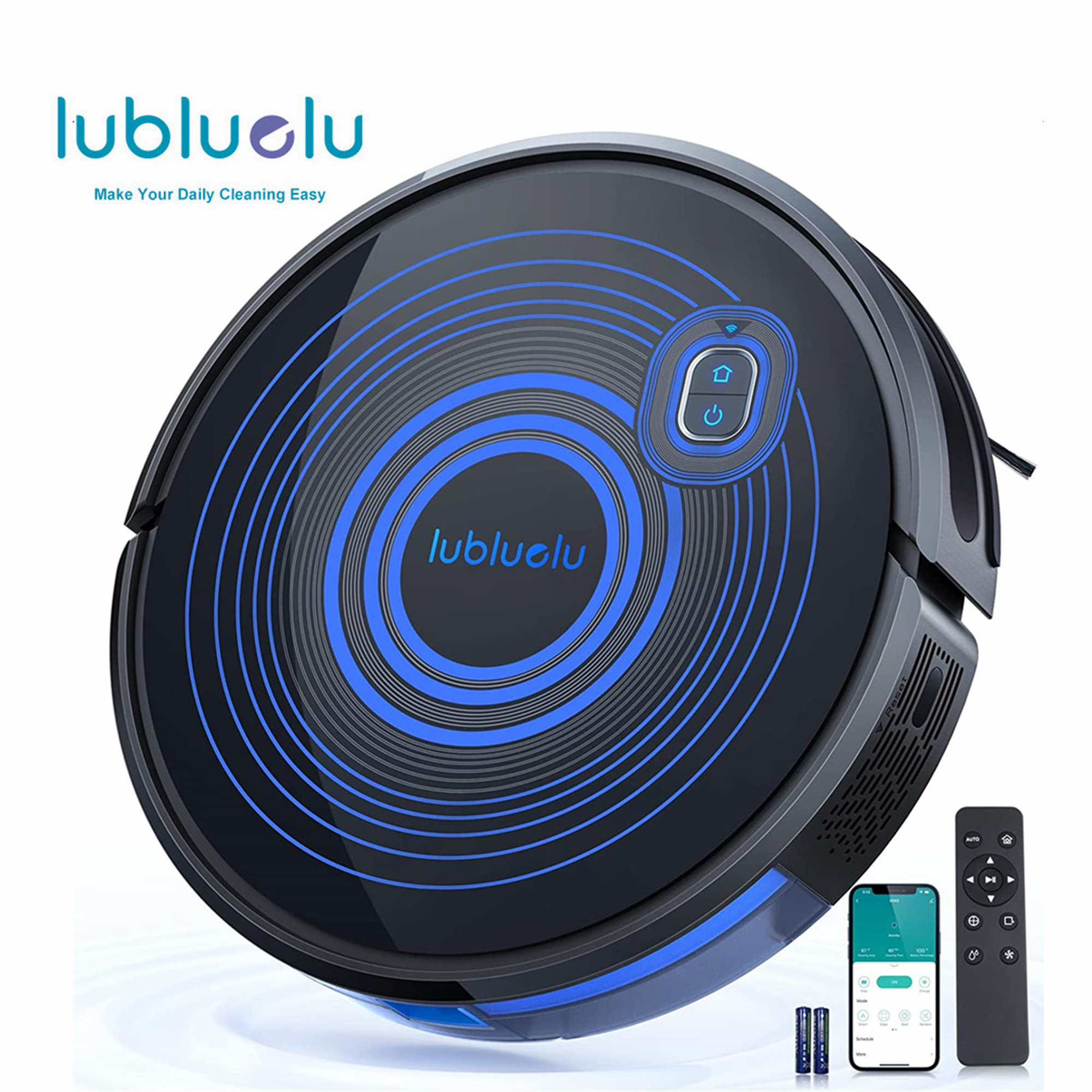 LuBlueLu LASER LIDAR Robot Vacuum with Mop & Advanced Mapping