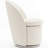 Upholstered Barrel Dining Chairs, Boucle Fabric Swivel Kitchen Chairs, Wingback Side Chairs, Vanity Chairs-543675538