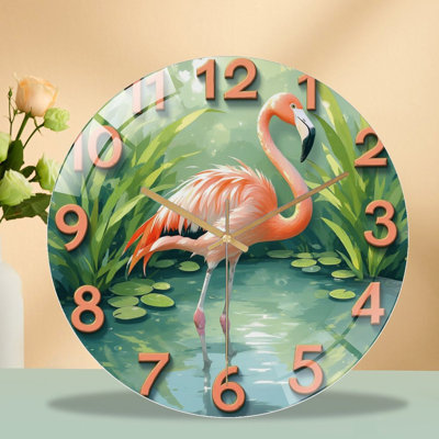 Horloge murale Flamingo