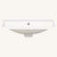 Plateau de meuble-lavabo 24 po seulement, lavabo blanc, 3 trous de robinet, robinet de 4 po disponible, céramique