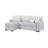 Boneless Ford Light Grey/White Reversible Pull Out Sofa Bed