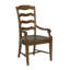 Chaise avec accoudoirs en bois massif Skylinn