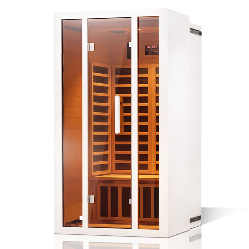 Vanity Art 2 - Person Indoor Bluetooth Compatible FAR Infrared Sauna, White