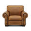 Fauteuil en cuir 45 po Valencia