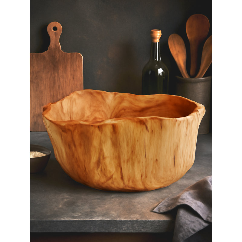Kora Wood Decorative Bowl 1, 14cm H x 35cm H x 32cm D