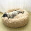 Almaguer Calming Round Donut Plush Dog Cuddler Bed-695170519-695135613