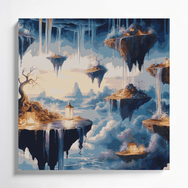 Art mural sur toile Sci Fi, H 12 po x l 12 po