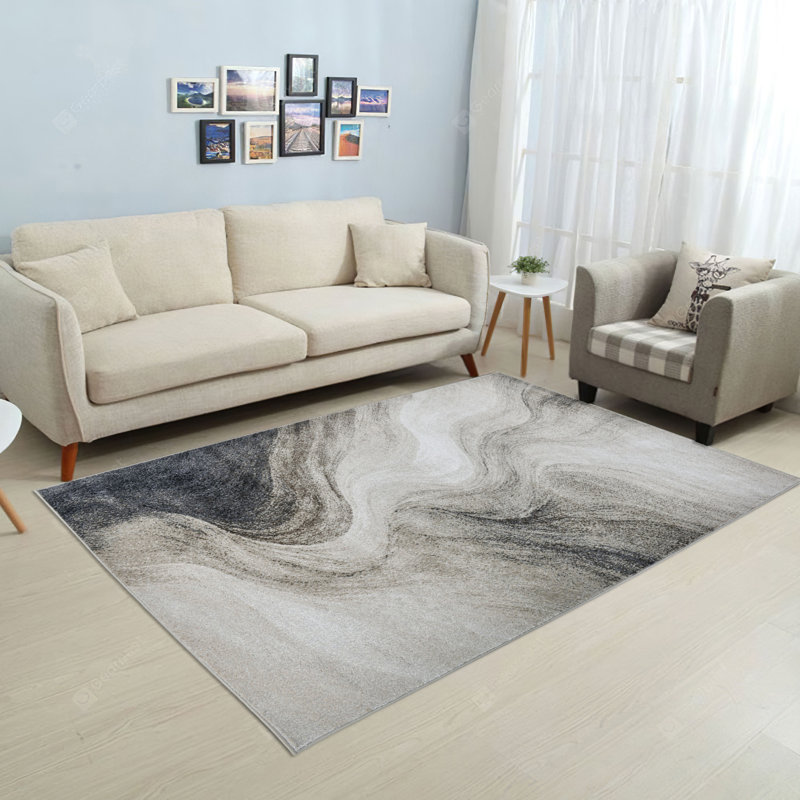 Tapis beige clair de la collection Alloy, 5 pi 3 po x 7 pi 6 po
