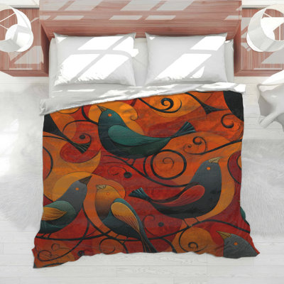 Birds Bedding Animals Comforter Bohemian