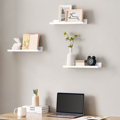 Ensemble de 3 tablettes murales flottantes de 15 pouces Ebern Designs