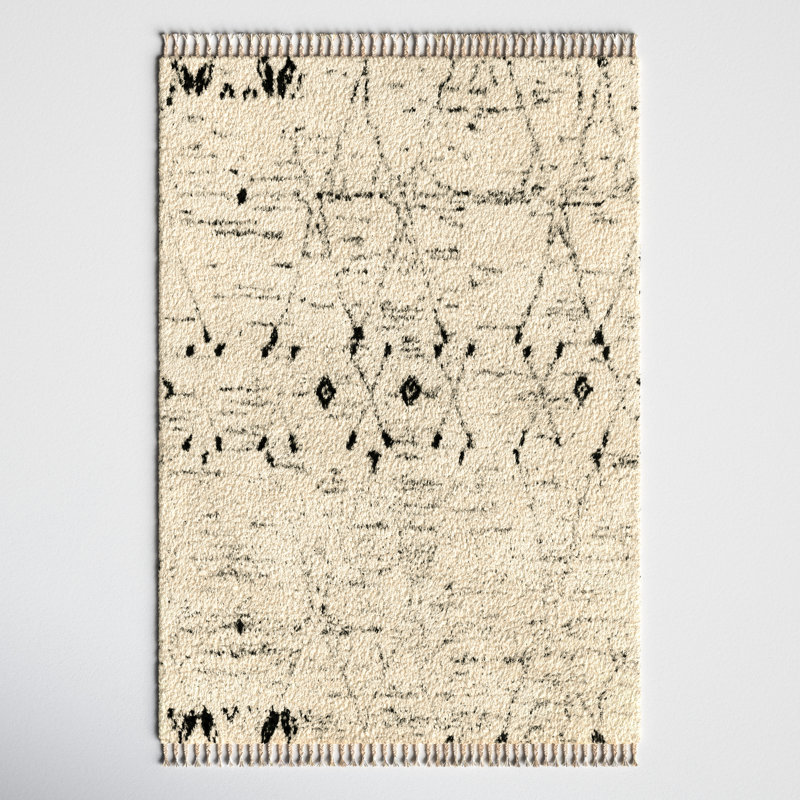 Clive Wool Moroccan Indoor Rug, Rectangle 2' x 3'