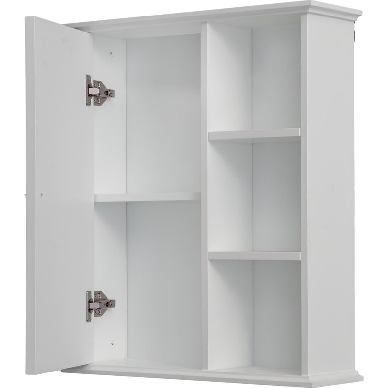 23.6" Bathroom Wall Cabinet, White