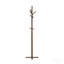 Portemanteau moderne foncé foncé en bois massif avec 9 crochets-130134620