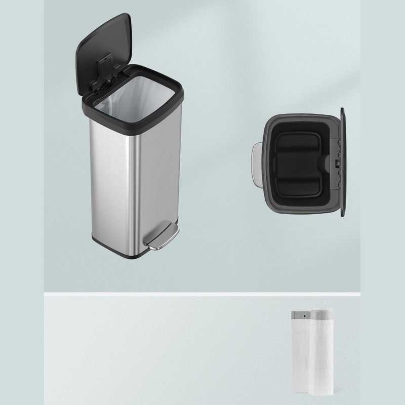 Steel Recycling Bin - 68 L