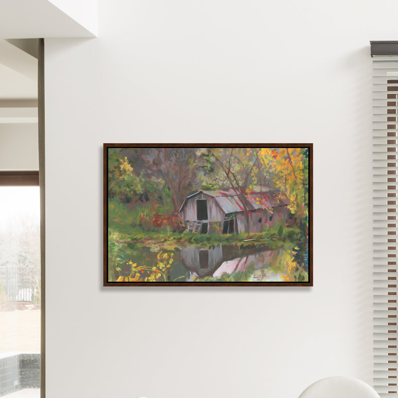 Peaceful Barn Painting by Eve Fairwell