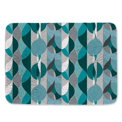 Tapis abstrait pour salle de bain Teardrops