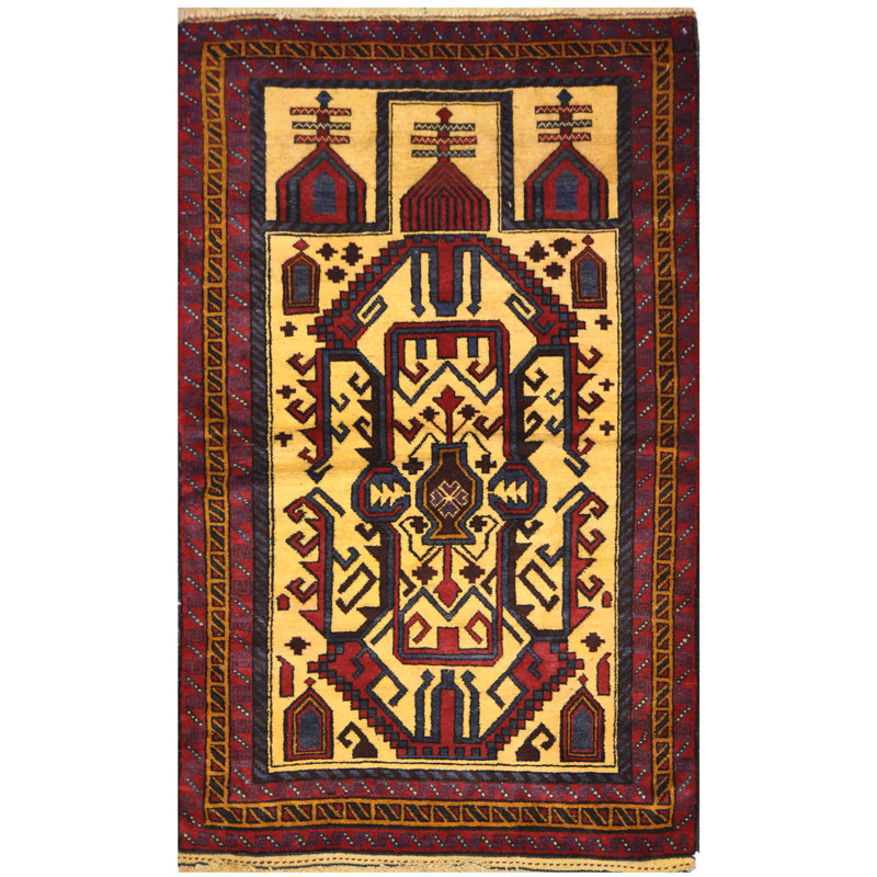 One-of-a-Kind 2'10" X 4'7" Wool Area Rug in
