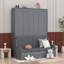 Grand lit escamotable mural avec coussin-2013910385