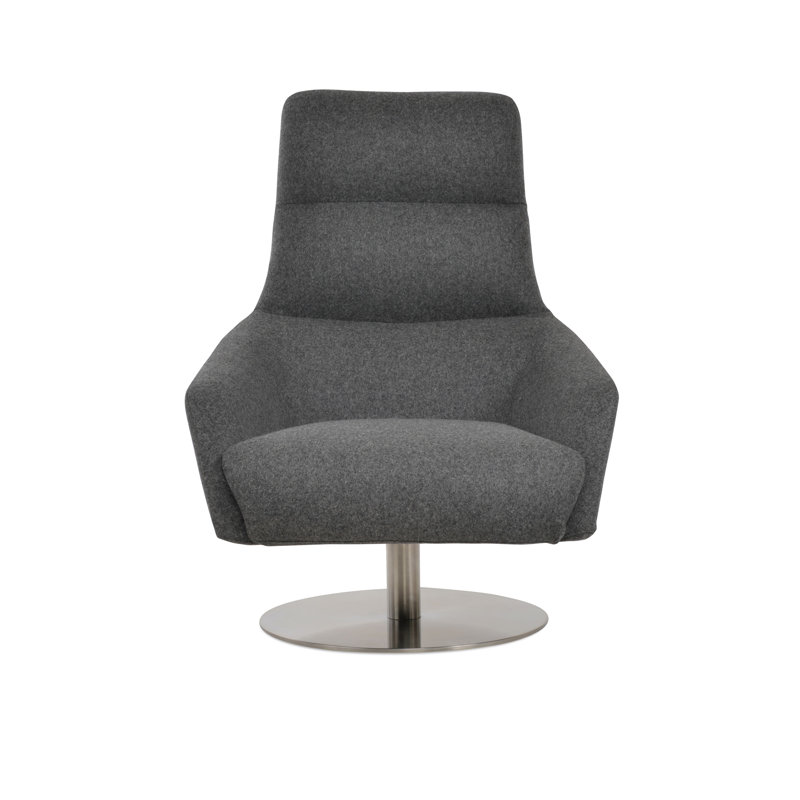 Fauteuil BRC, Laine gris foncé