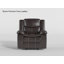 Fauteuil inclinable manuel moderne et contemporain Hanhalyn de 42,5 po avec revêtement en similicuir de première qualité et siège à ressorts ensachés-61083188