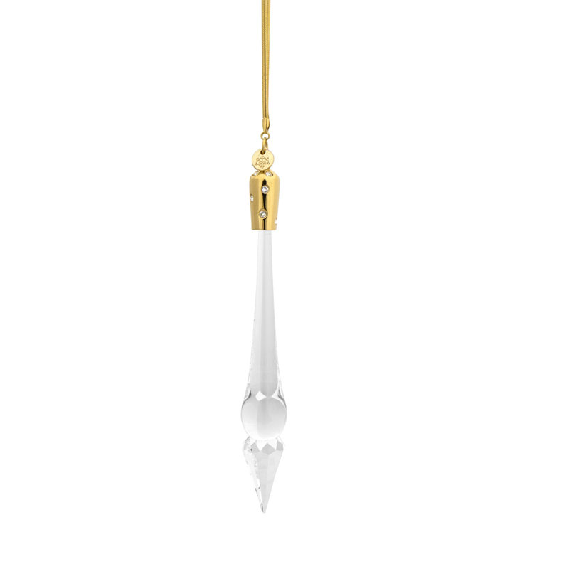 Liquidus 6.5'' Handmade Crystal Holiday Shaped Ornament