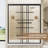 56"-60" W x 72" H Matte Black Aluminum Frame Double Sliding Shower Door, 1/4" (6mm) Clear Tempered Glass With nano self-cleaning coating, Dual Stainless Steel Handles