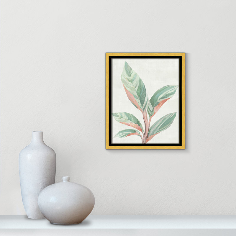 Gingembre II - reproduction d'art, H 11,5 po x l 9,5 po x P 2 po, Toile encadrée d'or