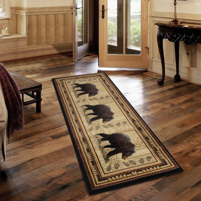 Tapis noir en polypropylène 2 pi 7 po x 7 pi 3 po 2 pi 7 po x 7 pi 3 po 7 po 3 polypropylène, teinté, option