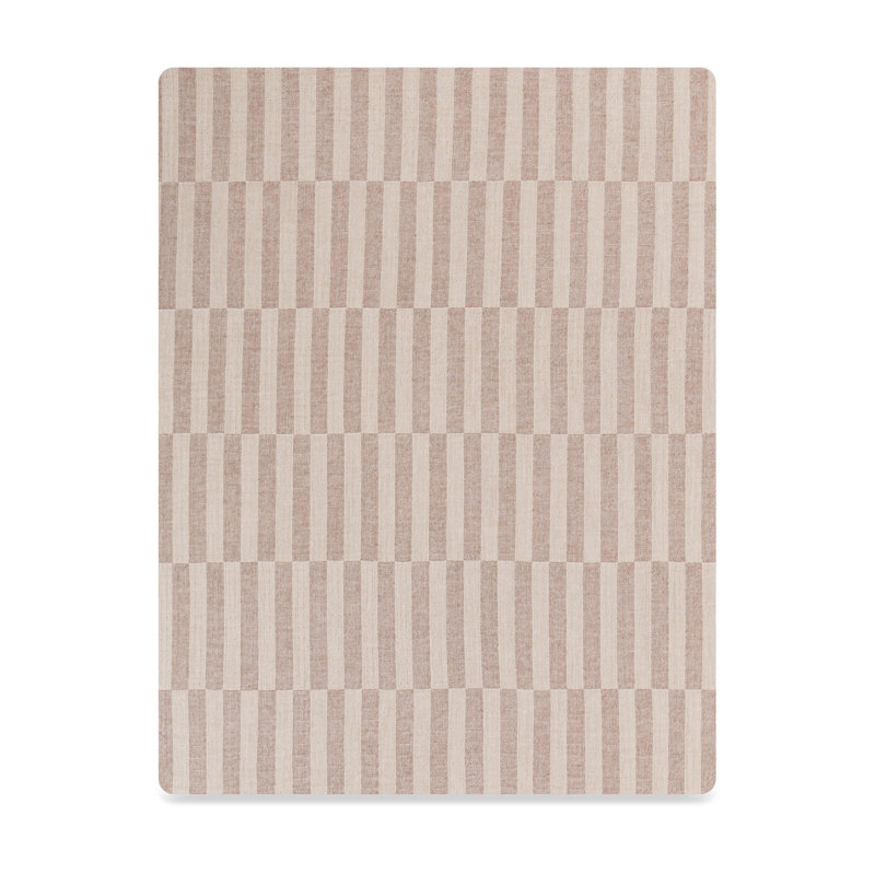 Cocoa Stripe Muslin All-Stages Midi Crib Sheet