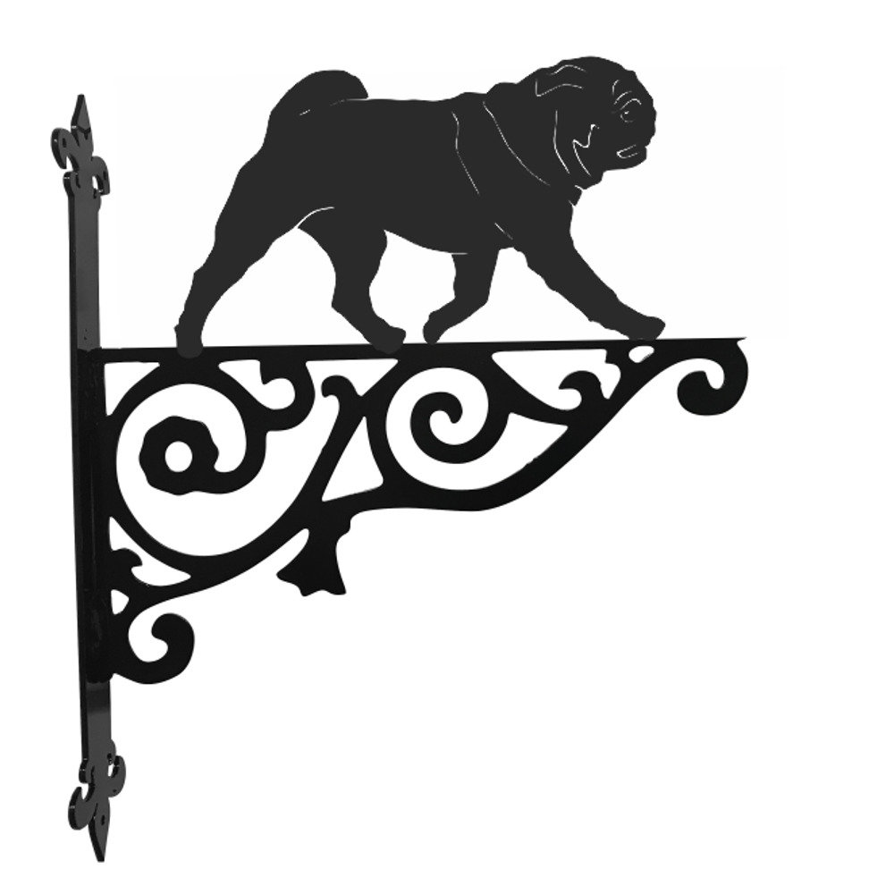 Pug Ornamental Hanging Bracket