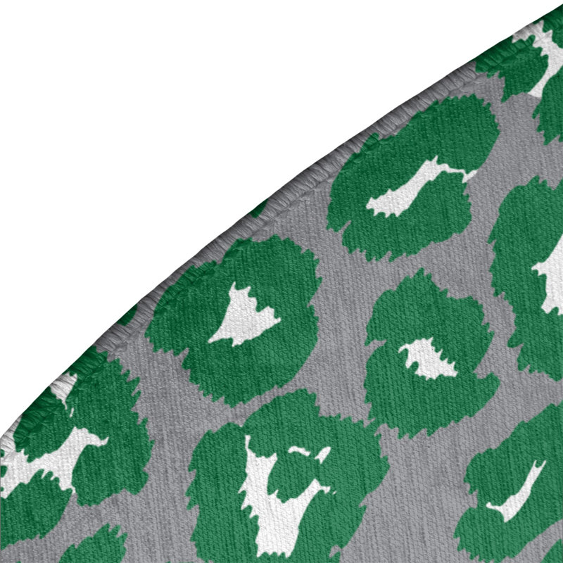 Animal Print Indoor Rug, Round 5'