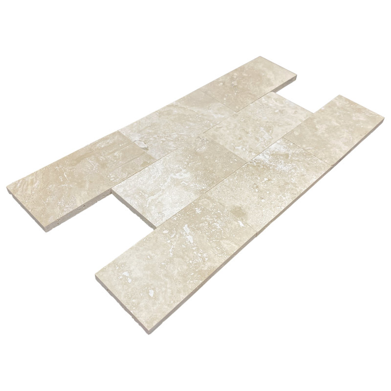 Ivory 3" x 6" Travertine Wall Tile