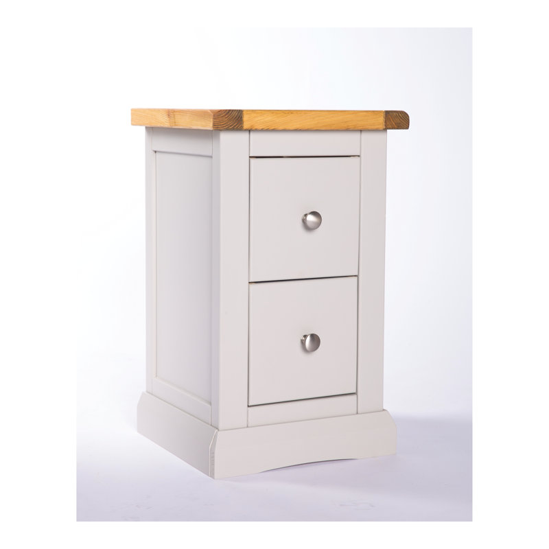 Engleman 35 cm W Bedside Table, Grey