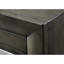 Table de chevet 2 tiroirs en bois massif gris