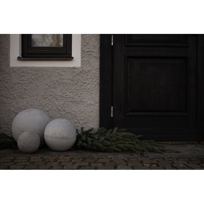 Concrete Abstract Garden Accents Accessories, 7.87" H x 7.87" W x 7.87" D