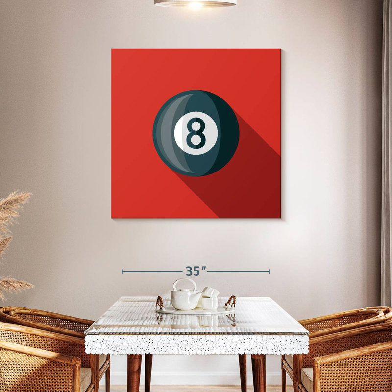 Balle de billard Senne, H 39 po x l 39 po