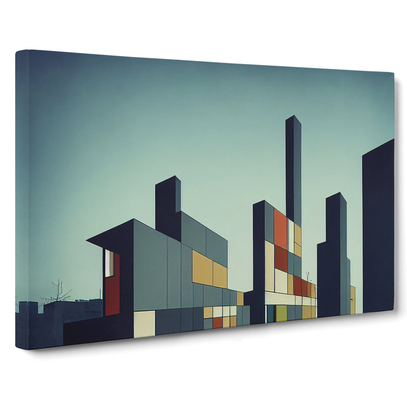 Futuristic Buildings Architecture Vol.1 - Wrapped Canvas Print, 35cm H x 50cm W x 3cm D