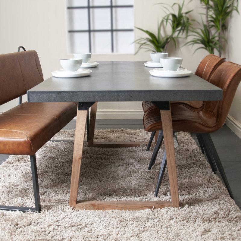 Minerville Solid Wood Base Dining Table