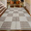 Wool Geometric Area Rug in Beige-106951623