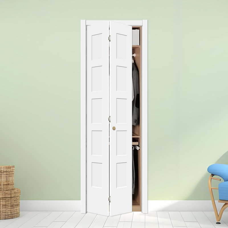 Porte pliante à 5 panneaux de 1 à 3/8 po Thickenss, 30 po x 80 po