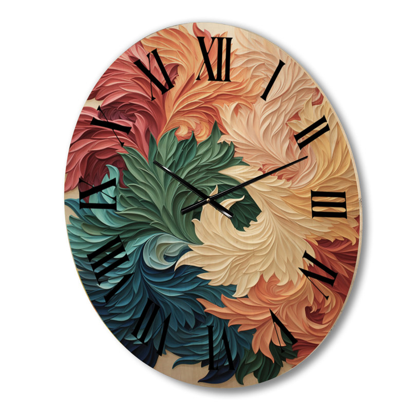 Horloge murale en bois Anyan, Moyenne