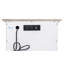 Islamorada - 1 Drawer and 2 Door Nightstand with Power Strip and USB-A Port - Dapple Grey and Blanc Finish