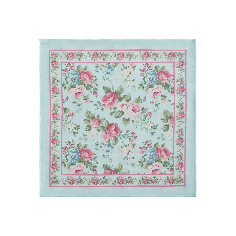 Serviette carrée en polyester Daryian