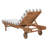 Jivera Outdoor Eucalyptus Wood Chaise Lounge , Cushion Included-1286157973