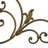 Patil Metal Scroll Gold Wall Decor with Embossed Details